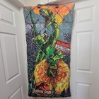 Vintage 1992 Jurassic Park Dilophosaurus Velociraptor Sleeping Bag 56    X 29   