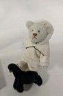 Little Gem Teddy Bear - Eskimo Mukaluk   Black Seal By  Linda Spiegel