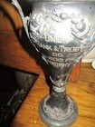 Antique Rare Silver Trophy Loving Cup Dubois Pa Union Bank  Early 1900s Aafa