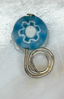 Vintage Kelmscott Designs Mother Of Pearl Snowflake   Charm Thread Winder Sewing
