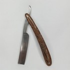Antique 1910s Straight Razor Oklahoma City Hardware Faux Wood Figural Celluloid