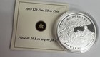 2010 75th Anniversary Of The First Bank Notes Canada  20 Fine Silver Proof Coin