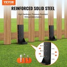 4 Pack Steel Fence Post Support Stakes  Anchor Ground Spike Anchor Repair Kit