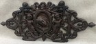 Heavy Antique French Cast Iron Religious Plate 19th Century Low Relief