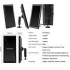 10 36  Monitor R L Side Electronic Rear View Mirror Camera For Side Blind Area