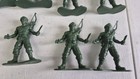 7 Vintage Green Plastic 1980s Army Men Rambo Made In Hong Kong Arco