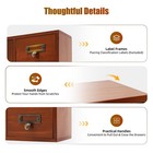 16 Drawer Wooden Apothecary Cabinet Vintage Tabletop Storage Brown