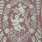 Vintage Dollhouse Miniature Filet Crochet Lace Cherubs Angels Wall Table Decor