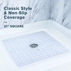 Large Non-slip Rubber Shower Mat  Slipx Solutions Square Stall Mat