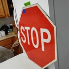 Stop Sign 30  Authentic Retired Street Traffic Road Sign Lot 12-527