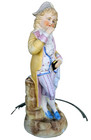 Antique 19thc German Gebruder Heubach Bisque Porcelain Boy Figurine