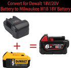 For Dewalt To Milwaukee Battery Adapter  Convert For Dewalt 18v-20v Lithium 