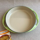 Le Creuset Tatin Dish 9 8 In 25cm Fruit Green Cast Iron Shallow Casserole Pan