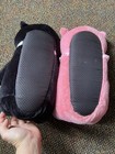 Black And Pink Bear Slippers 