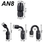 Fuel Line Hose Fitting Kit 6m An8 Stainless Braided Hose W  8 Swivel Hose Ends