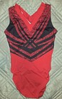 Gk Elite Wonderous Red Gymnastics Leotard  Adult Medium