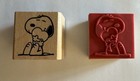   Set Of 3  Snoopy With Heart  On House   Snoopy Wood-mounted Rubber Stamps