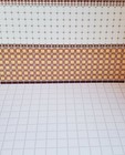 Dollhouse White Square Tile Embossed Glossy Card 1 12 Scale Light Grout