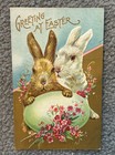 Lot Of 7 Antique Victorian Easter Postcards Bunnies Bunny Chicks Flowers Cross