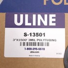 Uline S-13501 Clear Polyurethane Tubing Roll  3mil  3in Wide X 1500ft Long