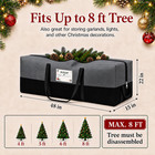 Christmas Tree Storage Bag  Fits 8 Ft Artificial Trees  Gray
