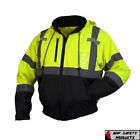 Pyramex Hi-vis Safety Reflective Bomber Jacket With Zip Out Polar Fleece Liner