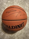 Tim Duncan   Manu Ginobili Signed Basketball W jsa Coa