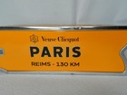 Veuve Clicquot   paris    Arrow Empty Tin Canister Case Sign Reims 130 Km