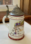 Lithophane German Lid Stein Mother With Infant  dein Wohl  6  Tall Excellent