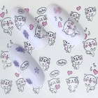 Nail Art Water Decals Spring Cute Kitty Cats Cat Flowers Roses Cats   group 1 