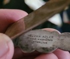Mid Century Modern Allan Adler Hammered Sterling Silver Rabbit Money Clip 2 11 
