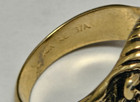 Vintage Lion Head Ring Size 9 With 3cz