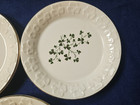 Carrigdhoun Pottery Irish Shamrock Plate Cork Ireland Clover 3 Small Plates 4 5 