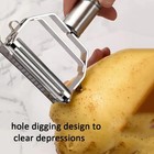 Stainless Steel Vegetable Peeler Julienne Slicer Kitchen Tool For Fruit   Potato