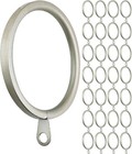 Premium 28-piece Pewter Metal Curtain Rings - 2   Inner Diameter  Oil Rubbed