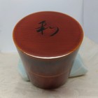 Japanese Tea Caddy Container Shunkei Lacquered Chuji Natsume Set Aya Natural Woo