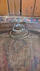 Antique Early Primitive Metal Large Platter Shoo Fly Screen Food Cover 13 5 
