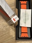 Nomad Rocky Point Black Titanium Magma Orange Apple Watch Band 45mm 46mm 49mm