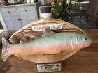 Quirky Vintage Jim Beam Rainbow Trout Fish Decanter Fishing Hall Of Fame 1970s