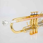 8345 Bb B Flat Brass Silver Plated Professional Trumpet With Leather Case