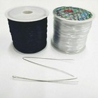 2pcs Strong Crystal Thread String Bracelet Beading Cord Stretchy Elastic 50m Usa