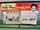 1960   s Nos Bathroom   Vanity Shelf Caddy Artistic Wire Co Vintage Tidy-top Metal