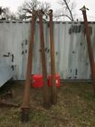 9 Antique Architectural Salvage Ornate Cast Iron Balcony Pillars Columns