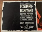 Vintage 1960s Dixieland Disneyland Souvenir Program Louis Armstrong Jazz Flyer