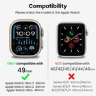 Delidigi Rugged Band And Case Compatible Apple Watch 49mmtpu Sport Strap