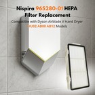 Nispira 965280-01 Hepa Filter Replacement For Dyson Airblade V Hand Dryer  4 Pk