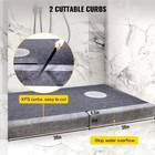 Vevor Shower Curb Kit 38x60 Complete Waterproof Tile Base W  Offset Drain   Curb