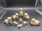 9 Vtg Hagen Renaker Collection Of Siamese Cats Kittens 1  - 2 5  Retired Read