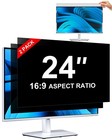 2-pack 24  Privacy Screen Filter For Monitor - Anti-spy  Blue Light Blocking  Gl