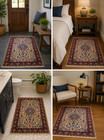 Natural Wool Old Oriental Rugs hand Woven knotted Size Approximately 2 2  X 3 2 